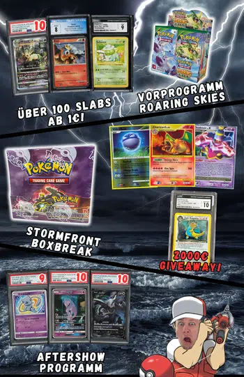 🔥 2000€ 1st Edition Dark Dragonite Giveaway 🔥Stormfront Boxbreak & Slabs ab 1€ 🔥