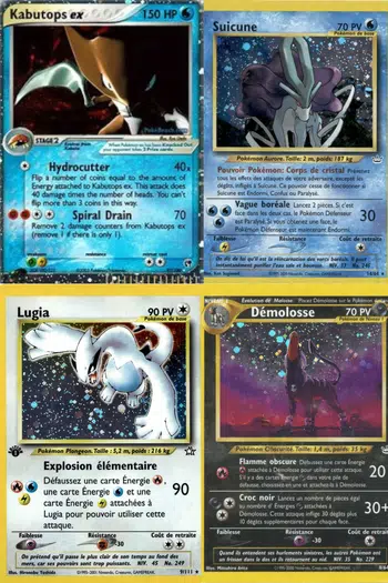 Show cartes Vintage 1€ PDD, Lugia Genesis, carte EX 1€ PDD 🔥