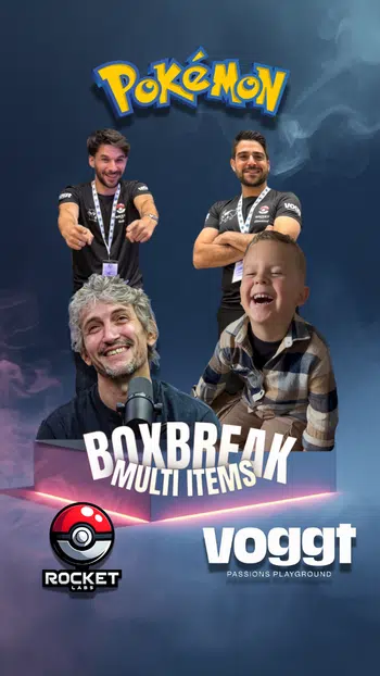🔥LIVE EVENEMENT🔥 Julien Bardakoff  le créateur des 251 premiers pokémon boxbreak chez Rocketlabs🔥Nino Pokémon se déplace chez Rocketlabs🔥