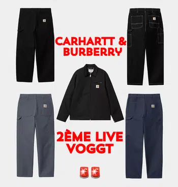 🚨 2ÈME LIVE 🚨 BURBERRY ET CARHARTT -->  🧣 ÉCHARPES BURBERRY & 🧥 VESTES / 👖PANTALONS CARHARTT
