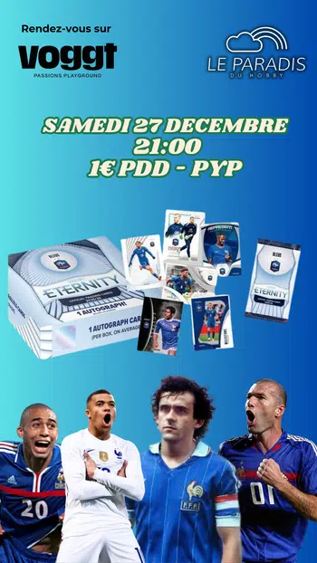 DECOUVERTE PANINI ETERNITY !!! Pick Your Player 1€ PDD !!