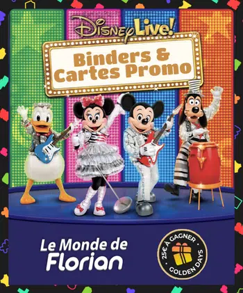 LIVE GOLDEN DAY SPECIALE BINDER & CARTES PROMO DISNEY