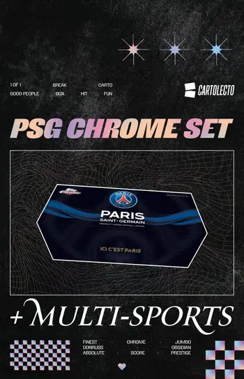 PSG CHROME SET / CHOPE TON AUTO ON CARD