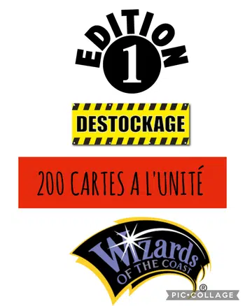 200 CARTES A L'UNITÉ ED1 WIZARD NEO ROCKET