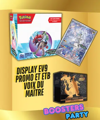 🥳 BooBoo Party! EV9 promo stamp + ETB voix du maître