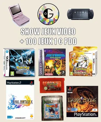 Show Jeux Vidéo | + 100 jeux 1 € PDD !! Pokémon , Récent et rétrogaming !
