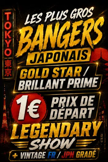 LEGENDARY SHOW VINTAGE JAPAN GOLD STAR/BRILLANT/HOLO/EX 30 K€ 1€PDD