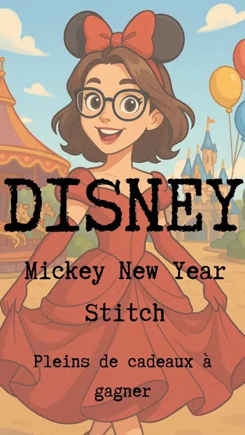 Display Disney Mickey New Year et Stitch