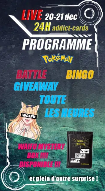 [EVENEMENT] LIVE 24H BOXBREAK POKEMON - GIVEAWAY TOUTES LES H