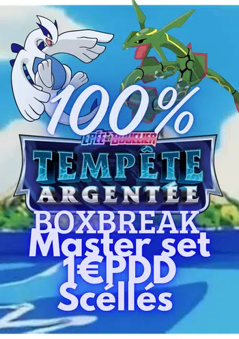 ❄❄ 100% TEMPETE ARGENTEE ❄❄ Boxbreak , Master set 1€ PDD et scellé.