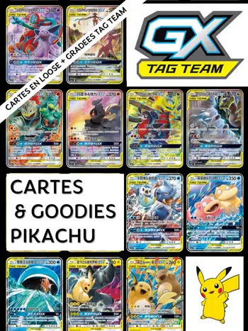 Live 100% items Chinois Tag Team, V, GX : cartes en loose, gradées, goodies, exclus, ...