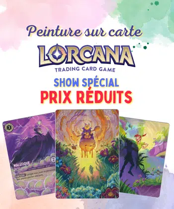Peintures sur cartes : ⭐Prix réduits⭐ 1 achat = 1 entrée dans la roue pour gagner une carte altérée