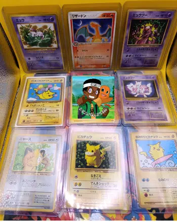 Vente de cartes a l'unité promo Meiji seven7 pokepark vending e series