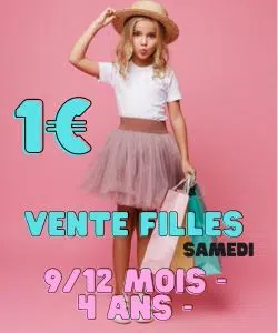 vente filles 4 ans - 9-12 mois