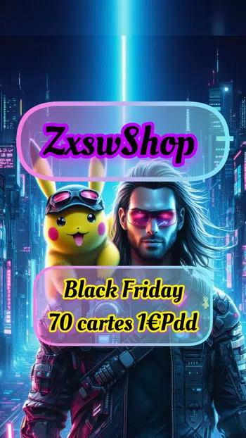 Black Friday 70 cartes 1€Pdd