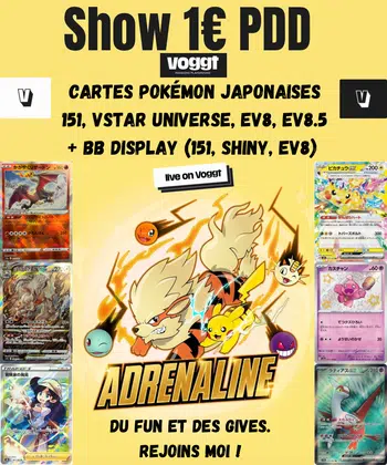 1€ PDD cartes JAP multi-série (EV, EB) et Box Break ! Gives