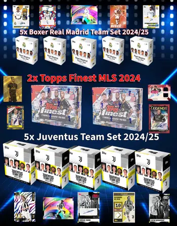Forza & Vamos 🔥 Juve & Real 5-Boxer Team Set Breaks & 2 Boxer MLS Finest 2024! 💥