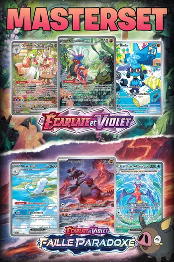 🔥Master Set EV1 & EV4 : Faille Paradox & Ecarlate et violet ➡️ 1€PDD 🔥