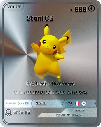 🔥1 Hit (EX, ACE, SR, SAR) = Roue de la chance 🔥 Meilleurs lots : Tripack EV8.5, Coffret tomberro ex, Duo pack, boosters EB et EV, toploaders, sleeves et pleins d’autres items