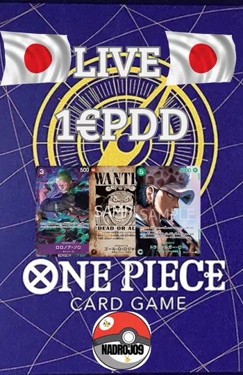 one piece : carte à la l'unité 1€pdd