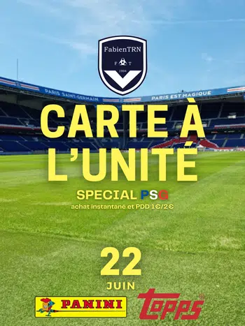 ⚽ Carte à l'unité Spécial PSG ⚽