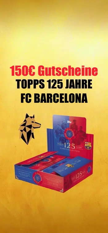 🔥125th FC BARCELONA🔥+ RABATT Half-Case BVB Team Set🔥150 € Gutscheine !!!
