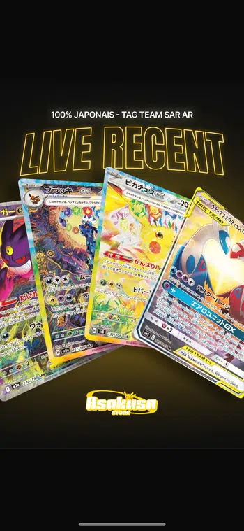 ⭐️LIVE LÉGENDAIRE RECENT POKEMON ⭐️ JAPAN SHOW  🤩 1 € PDD 🤩