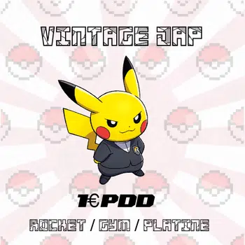 1€PDD Vintage 🇯🇵 ROCKET / GYM / PLATINE