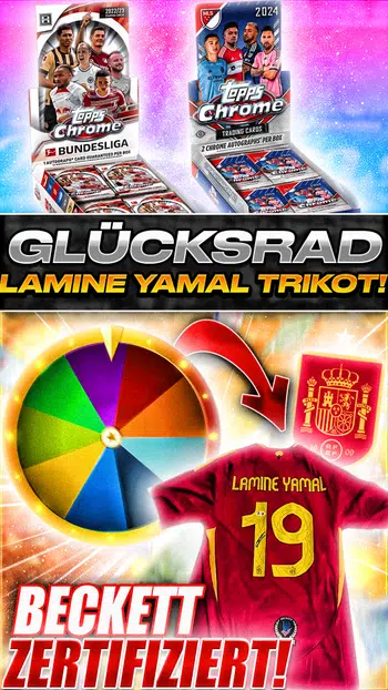 GLÜCKSRAD AB 1€ | Lamine Yamal Jersey, Hobby Boxen, Packs uvm...
