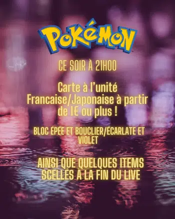 Cartes à l'unité Fr/Jap dès 1€ ou plus ! + scellés fin de live