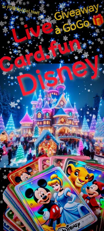 ❄️ 🎁 LIVE de Noël DISNEY - GIVEAWAY À GOGO !!! 100e de produits en Give LOUNGEFLY/DISNEYLAND PARIS!!! 100% CARD.FUN DISNEY VAIANA / VICE ET VERSA 2 / MICKEY ALL STARS / DISNEY PRINCESSES / DISNEY 100 / 1E PDD SUR TOUT LES BOOSTERS / FRAIS DE PORT RÉDUIT 🎁❄️