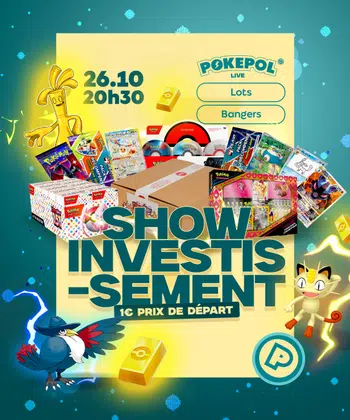 Live Investissement Partie 2 -> Promos, lot de cartes investissement, case scellés et lots de boosters à 1€ prix de départ 🤯🔥🚀💫
