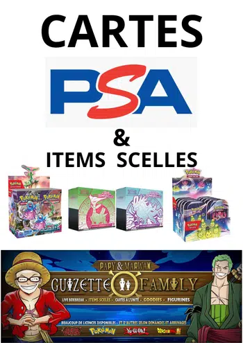 LIVES CARTES PSA ET ITEMS SCELLES