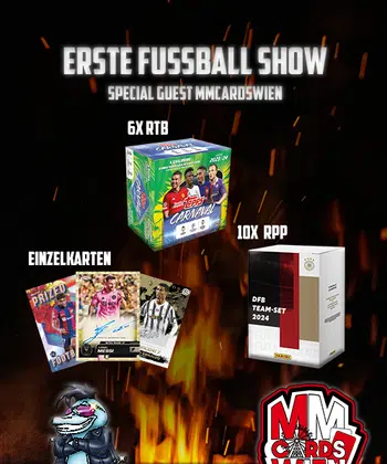 🔥Singles Cards🔥 // 🔥6x Topps Carnaval (RTB) + 10x Panini DFB FanSet (RPP) 🔥// 📦 Sealed Boxen 📦 intruducing Special Guest mmcardswien
