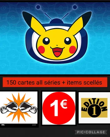 🔥🔥150 CARTES ALL SÉRIES + ITEMS SCELLÉS 🔥🔥
