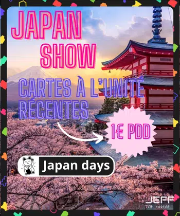 Tout à 1€ PDD -> Cartes japonaises récentes