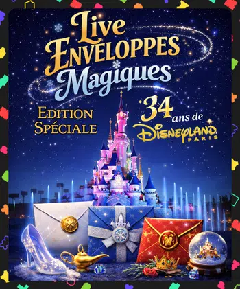 ENVELOPPES MAGIQUE DISNEY - Spéciale 34 ans de Disneyland Paris