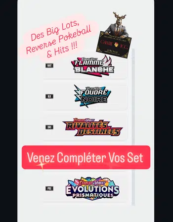 Flamme Blanche & Foudre Noir - Rivalités Destinés & Évolutions Prismatiques