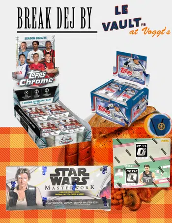 Break Déj - A table pour les hits - UCC / MLB Series 2 / NBA/ Star Wars