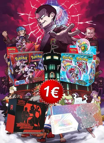 1€ ®️ AVANT PREMIERE EV10 TEAM ROCKET RIVALITES DESTINEES ®️ BOOSTERS ET DOUCEURS DE LA TEAM ROCKET