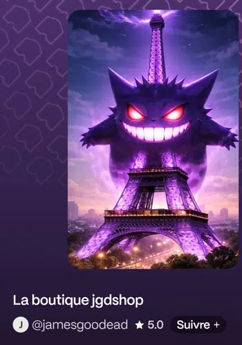 La boutique jgdshop cartes pokémon Fr et japonaise