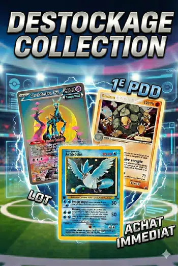 Destockage collection - BANGERS (Wizards, Ex, DP, Platine, ADL, HGSS, Récentes). 1E PDD/lot