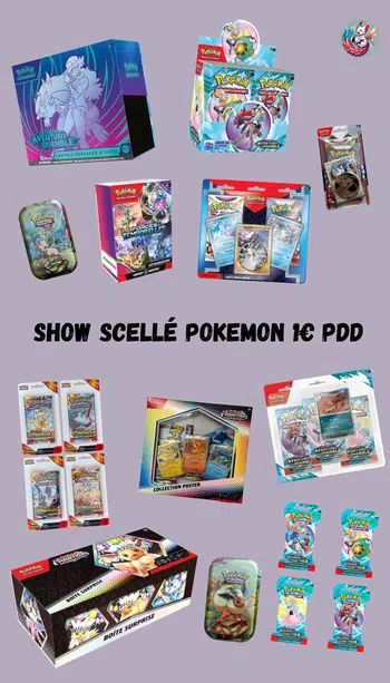 SHOW SCELLÉ POKEMON 1€ PDD BANGER GIVEAWAY