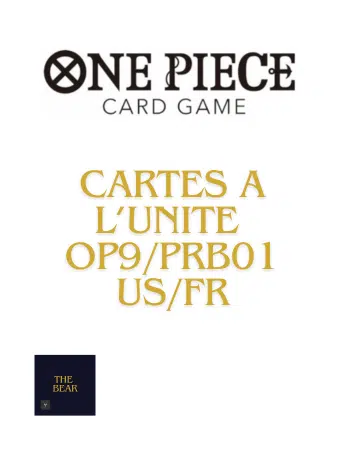 ✨ONE PIECE : CARTES A L'UNITE OP9/PRB01 US/FR✨