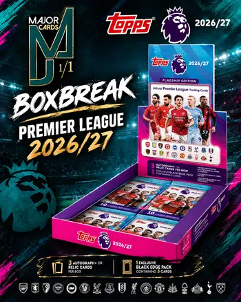 🔥⚽BOXBREAK NEW TOPPS FLAGSHIP PREMIER LEAGUE 2027 ⚽🔥