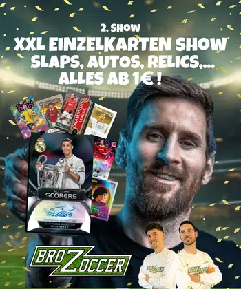 XXL-Einzelkartenstream ab 1€!🔥🤑 Slaps, Autos, Relics,...! Eine Karte schöner als die andere!🤩⚽️