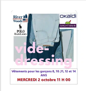 Vide dressing : vêtements pour garçon de 8 à 14 ans