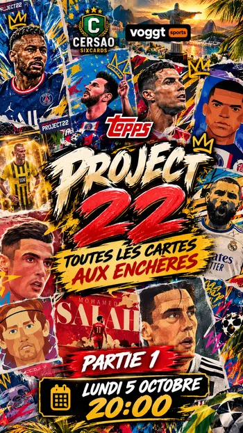 🔥 1€ PDD — PROJECT 22 TOPPS toute les cartes à l'unité - Partie 1 - Semaine 1 à 12 🔥