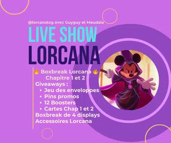 🔥 Boxbreak Lorcana chapitre 2 🔥 | Jeu des enveloppes | 12 Boosters + Pins promos + Cartes à gagner | Giveaway Followers & acheteurs