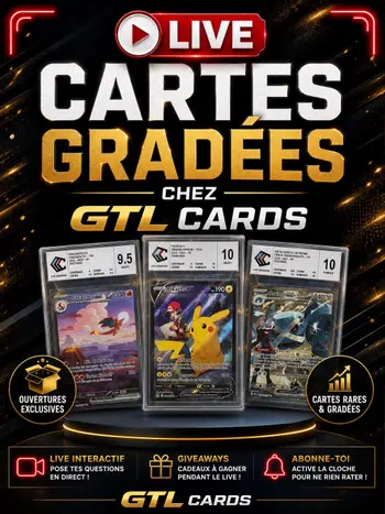 LIVE CARTES GRADÉES CCC !